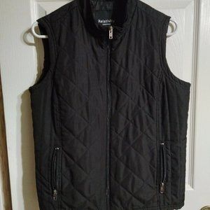 Relativity Outerwear black zip-up vest